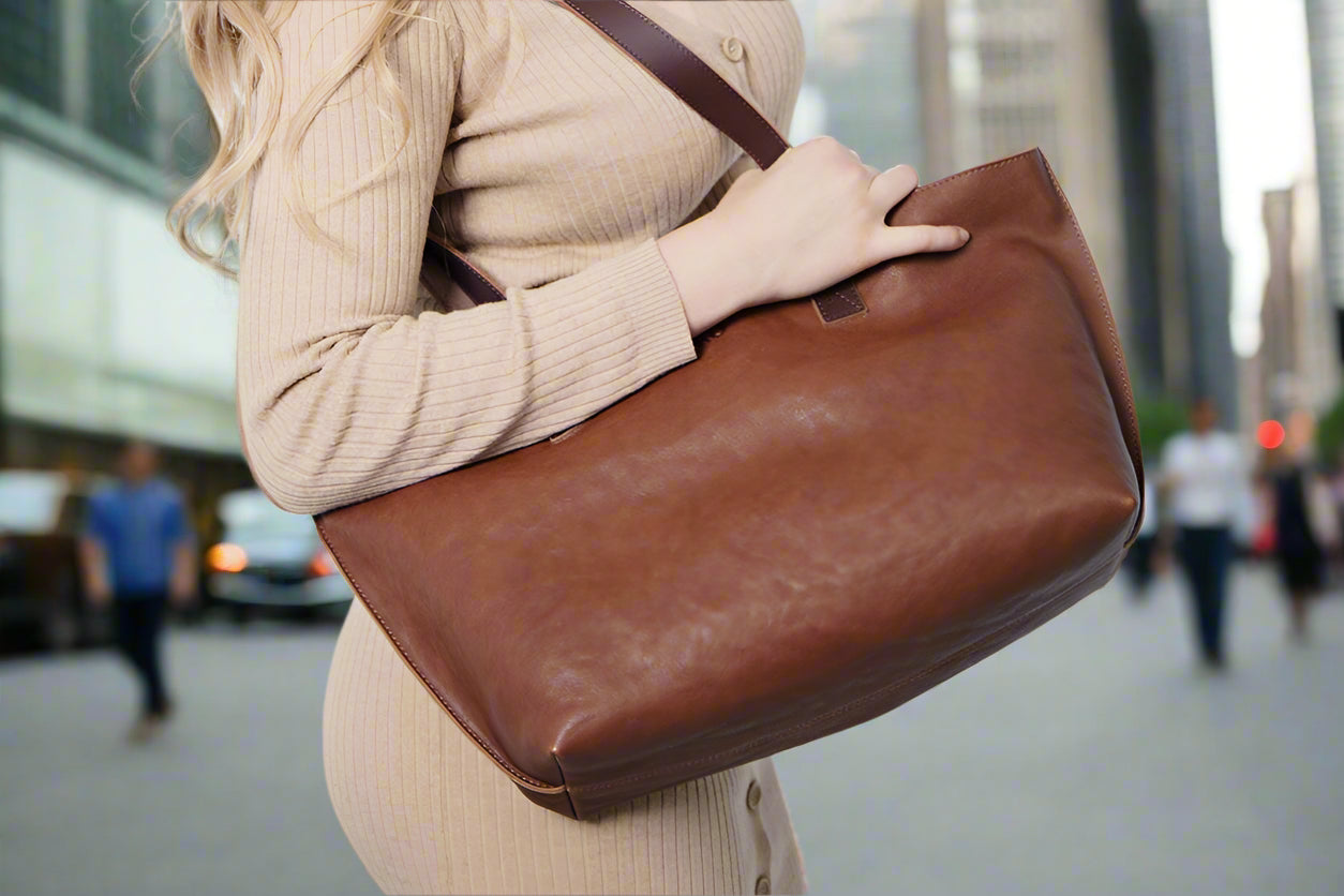Perfect Leather Tote Brown
