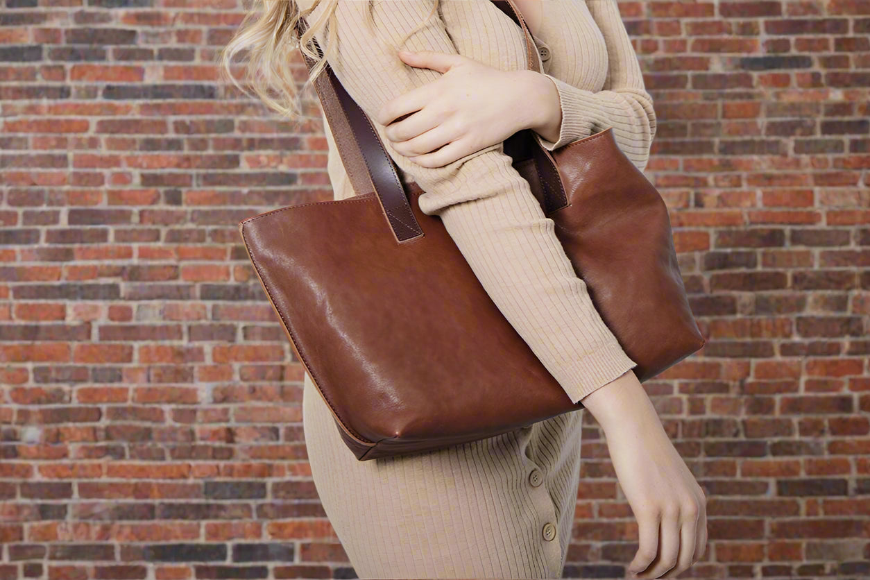 Perfect Leather Tote Brown