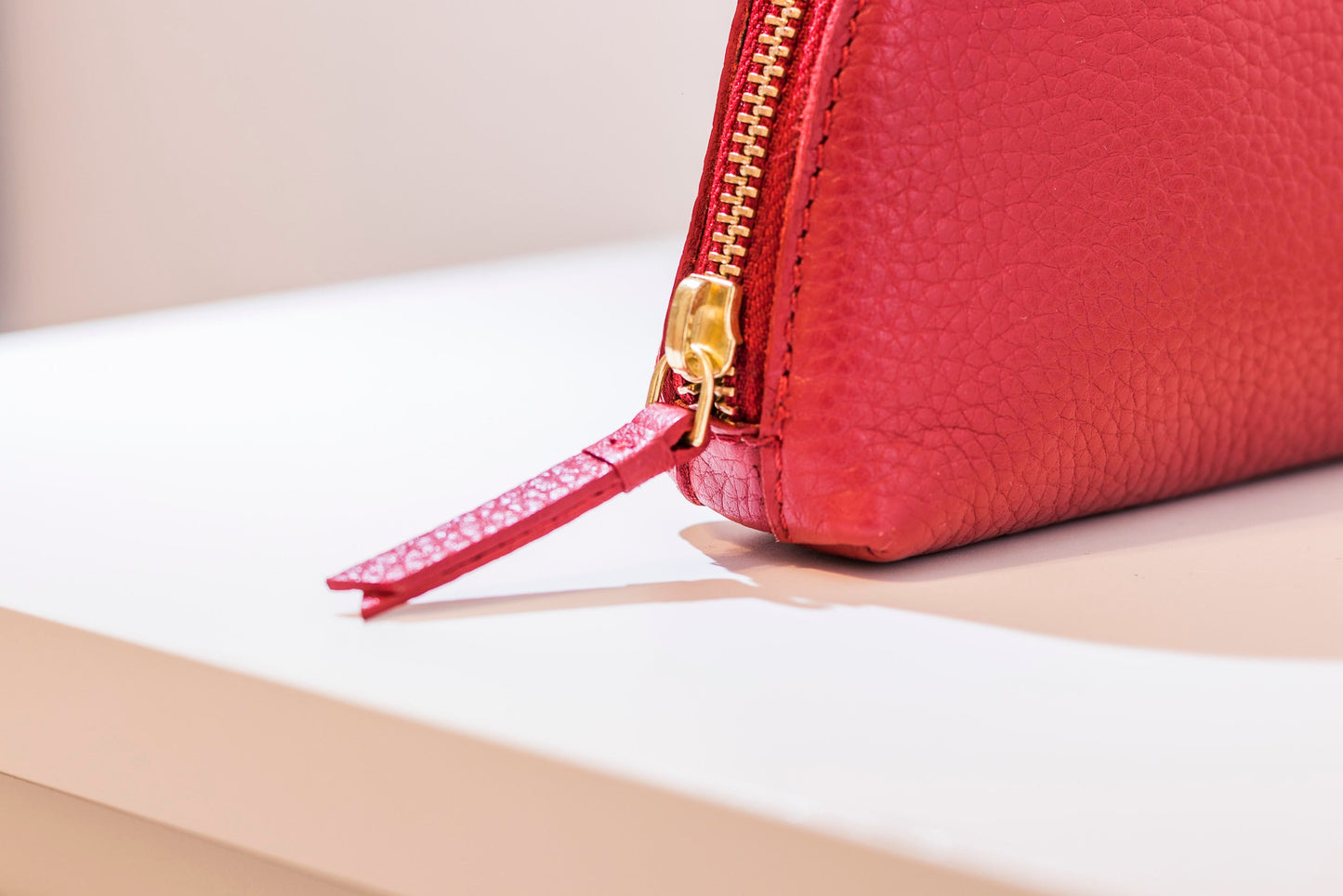 Leather Travel Toiletry and Makeup Bag